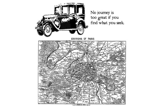Tim Holtz Stampers Anonymous Cling Rubber Stamps Road Trip - CMS 015